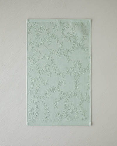 Leafy Touch %100 Pamuk Jakarlı 3lü El Havlusu Seti 30x50 cm Yeşil