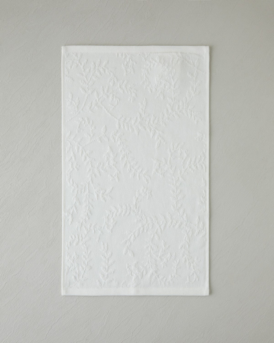 Leafy Touch %100 Pamuk Jakarlı 3lü El Havlusu Seti 30x50 cm Ekru