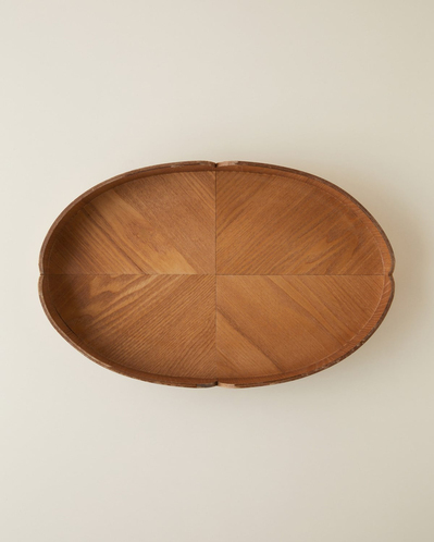 Lena Mdf Dekoratif Tepsi 40 cm Kahverengi