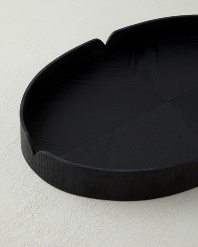 Lena Mdf Dekoratif Tepsi 48 cm Siyah