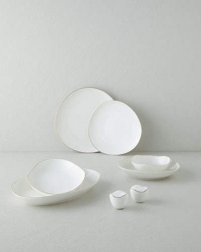 Lisbon Bone Porselen Yemek Takımı 54 Parça 12 Kişilik Gold