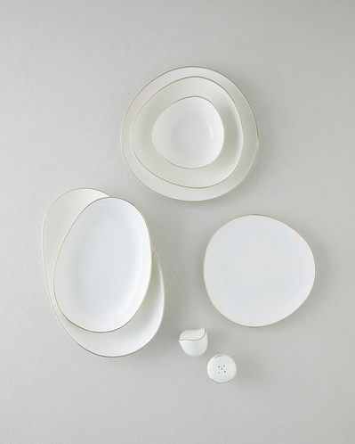 Lisbon Bone Porselen Yemek Takımı 54 Parça 12 Kişilik Gold