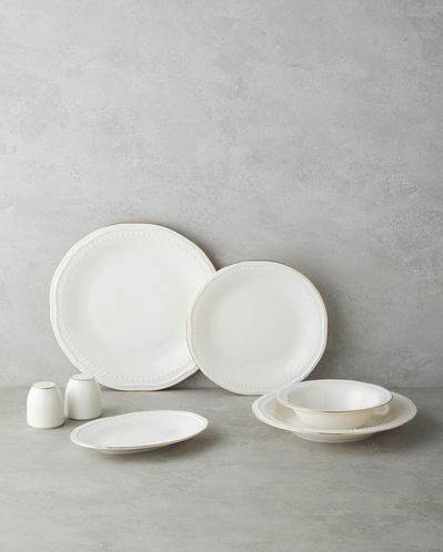 Livia Porselen Yemek Takımı Gold