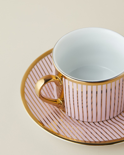 Livora New Bone China 4 Parça 2 Kişilik Çay Fincanı Takımı 220 ml Pembe