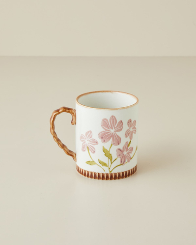 Livy Stoneware Kupa 470 ml Pembe