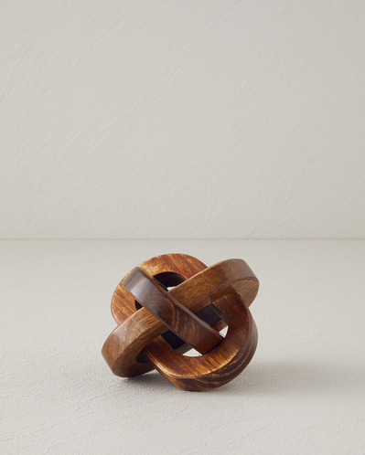 Loop Dekoratif Obje 11x11 cm Kahve