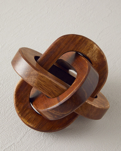 Loop Dekoratif Obje 11x11 cm Kahve