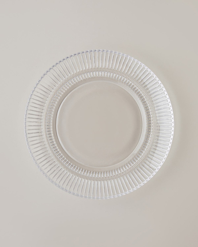 Lucent Cam Pasta Tabağı 20 cm Şeffaf