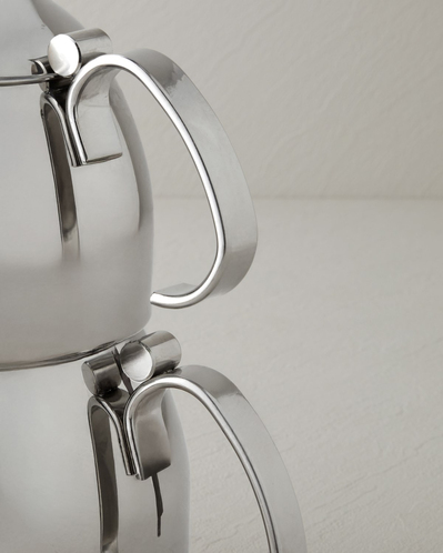 Lumos Çelik Çaydanlık 0,80 L – 1,6 L Silver