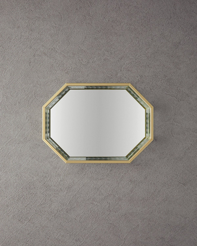 Luxury Cam Dekoratif Tepsi 25x18x4 cm Gold