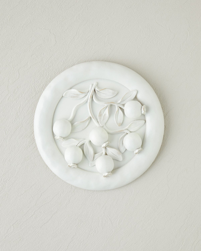 Malinda Polyresin Duvar Aksesuarı 19,6 cm Bej