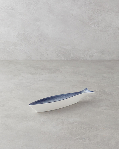 Marinova Porselen Çerezlik 27 cm Mavi-Beyaz