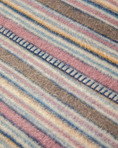 Maro Pamuk Akrilik Tek Kişilik Battaniye 150x200 cm Pembe - Kahve
