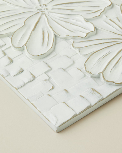 Marsa Polyresin Duvar Aksesuarı 20x20 cm Bej