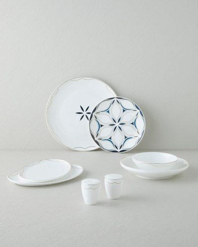 Marvelous Bone Porselen Yemek Takımı 54 Parça 12 Kişilik Lacivert