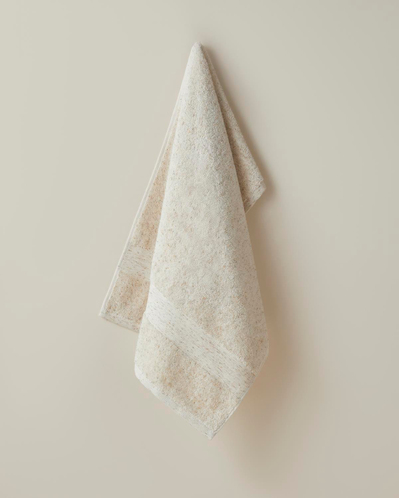 Melange Pamuk Yüz Havlusu 50x80 cm Bej Melanj