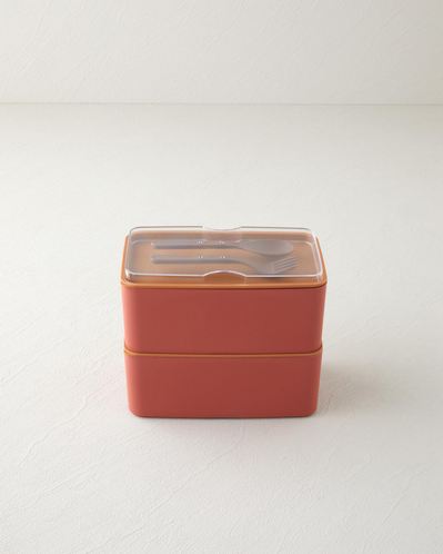 Mezaluna Time 2 Katlı Lunch Box 1 L- 1 L Turuncu