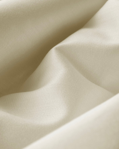 Micell Lyocell Saten Çift Kişilik Çarşaflı Nevresim Takımı 200x220 cm Fildişi