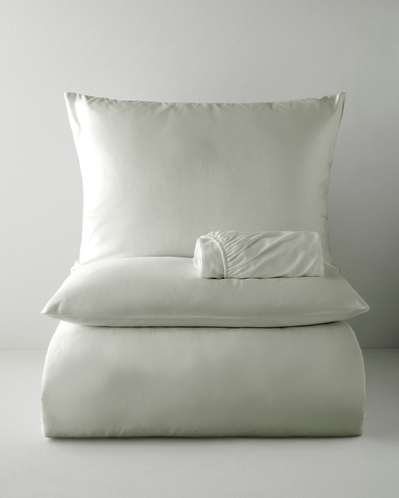 Micell Lyocell Saten Çarşaflı King Size Nevresim Takımı 240x220 cm Yeşil