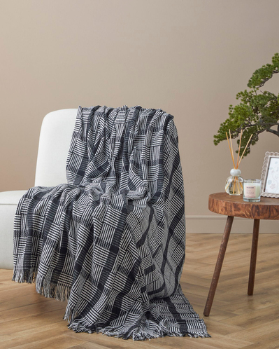 Midnight Koltuk Şalı 170x210 cm Siyah