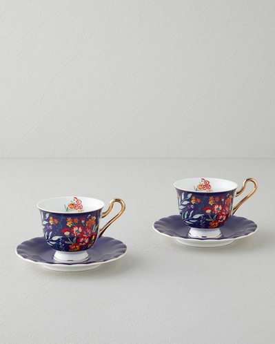 Miranda New Bone China 4 Parça 2 Kişilik Fincan Takımı 220 ml Lacivert