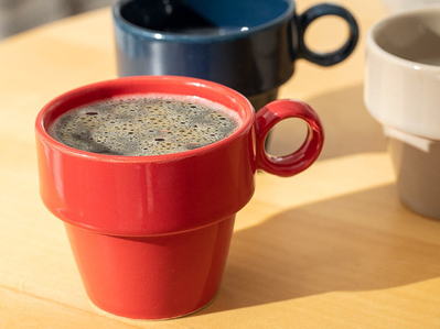 Misteri Seramik 3lü Espresso Bardağı Krem-Mavi-Kırmızı