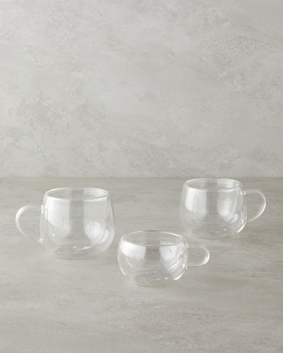 Mistral Borosilikat Cam Çift Cidarlı Kupa 280 ml Şeffaf