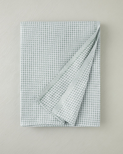 Modern Grid Çift Kişilik Pike 180x220 cm Yeşil
