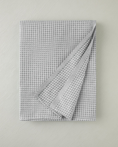 Modern Grid Çift Kişilik Pike 180x220 cm Gri