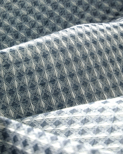 Modern Grid Tek Kişilik Pike 150x220 cm Lacivert