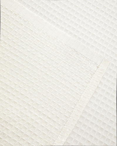 Modern Grid Tek Kişilik Pike 150x220 cm Ekru