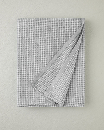 Modern Grid Tek Kişilik Pike 150x220 cm Gri