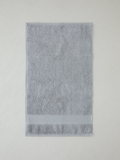 Modern Line %100 Pamuk 3lü Havlu Seti 30x50 cm Koyu Gri