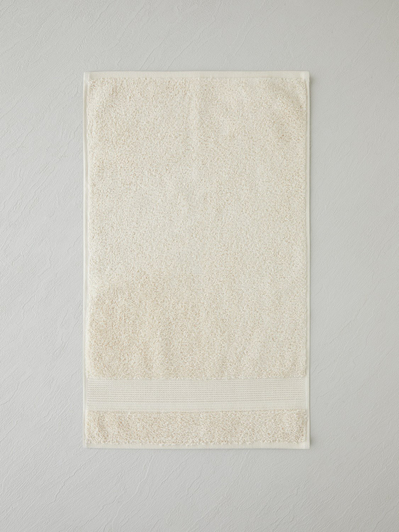 Modern Line %100 Pamuk 3lü Havlu Seti 30x50 cm Fildişi