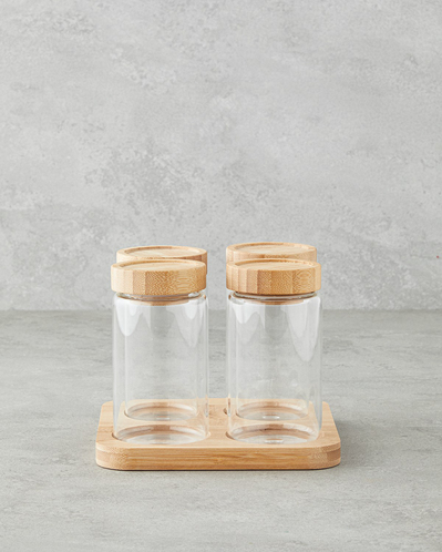 Monetta Cam 5 Parça Baharatlık 400 ml Natural