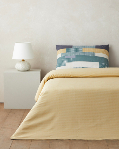 Mosaicca Kolay Ütülenir Tek Kişilik Nevresim Seti 160x220 cm Hardal-Yeşil