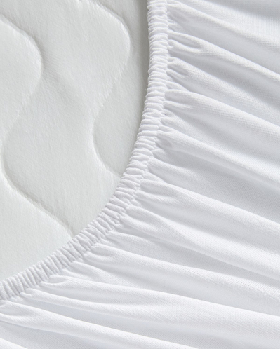 Napline Pamuklu Kapitoneli Sıvı Geçirmez King Size Alez 180x200 cm Beyaz