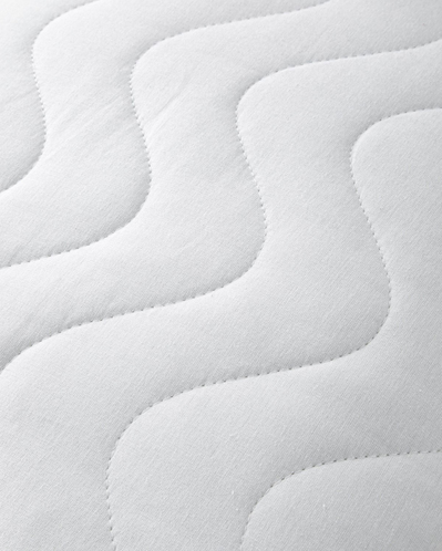 Napline Pamuklu Kapitoneli Sıvı Geçirmez Alez Yastık Kılıfı 50x70 cm Beyaz