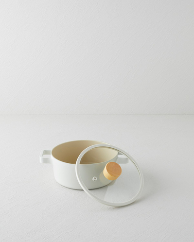 Neoflam Fika Döküm Tencere 18 cm Bej