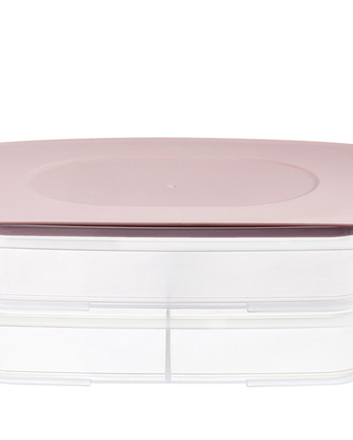 Nish Plastik 2li Saklama Kabı Seti Pembe