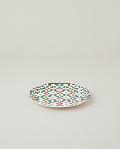 Nostalgic Petals New Bone Pasta Tabağı 20 cm Yeşil-Sarı