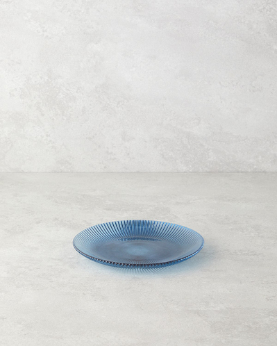 Olith Cam Pasta Tabağı 16 cm Mavi