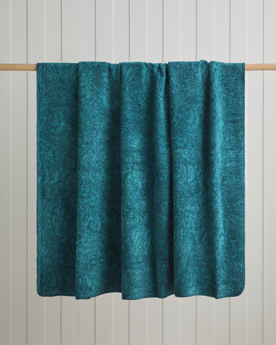 Paisley Dream Pamuklu Tek Kişilik Battaniye 150x200 cm Lacivert