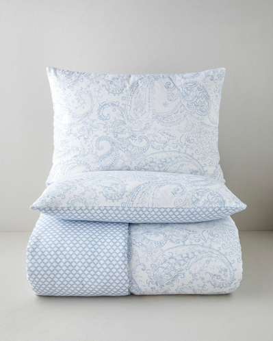 Paisley Touch Kolay Ütülenir Çift Kişilik Nevresim Seti 200x220 cm Mavi