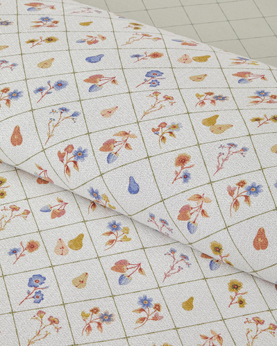 Pear Garden Baskılı Tek Kişilik Pike Takımı 150x220 cm Yeşil