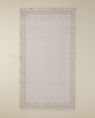 Pearly Pamuklu Dokuma Kilim 120x180 cm Turuncu-Ekru-Bej