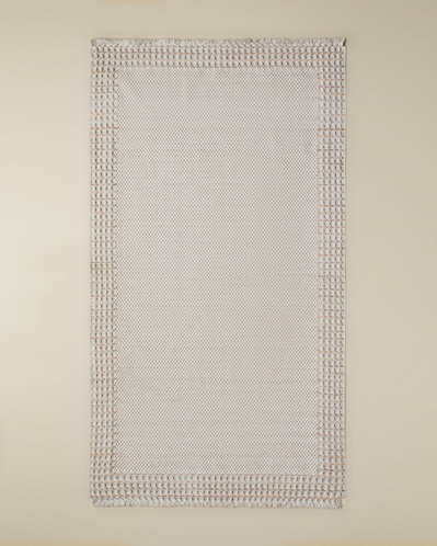 Pearly Pamuklu Dokuma Kilim 120x180 cm Turuncu-Ekru-Bej