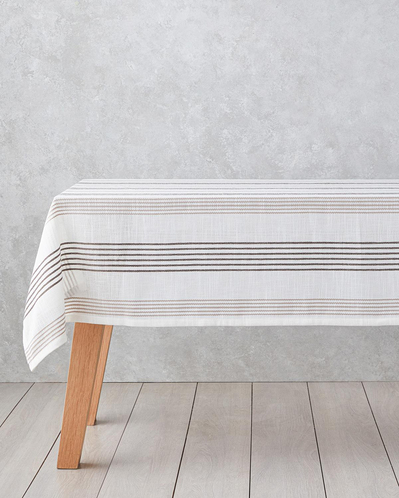 Pecan Polyester Masa Örtüsü 145x200 cm Bej-Kahverengi