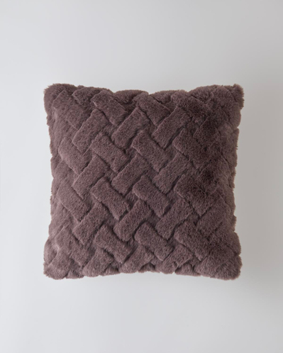 Peggy Pelüş Kırlent Kılıfı 45x45 cm Kahve