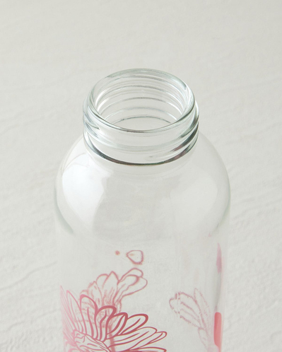 Petal Poetry Cam Şişe 500 ml Pembe